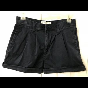Abercrombie Fitch Navy Blue Shorts